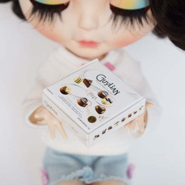 Dollhouse Miniature Guylian Chocolate Box (1:6 scale)