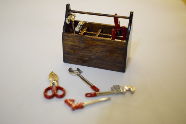 1:12 dollhouse miniature toolbox set