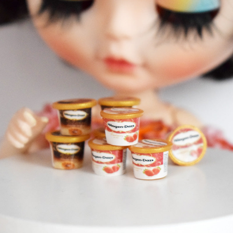 Haagen-Dazs Ice Cream 1/6 scale (4pcs) – Tiny Must Haves