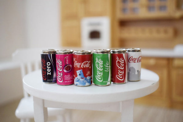 Dollhouse miniature cans 1:12 scale