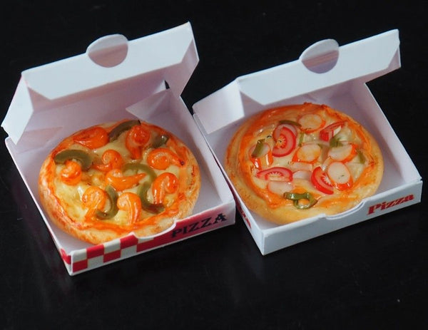2 Take Away Boxes with Pizza