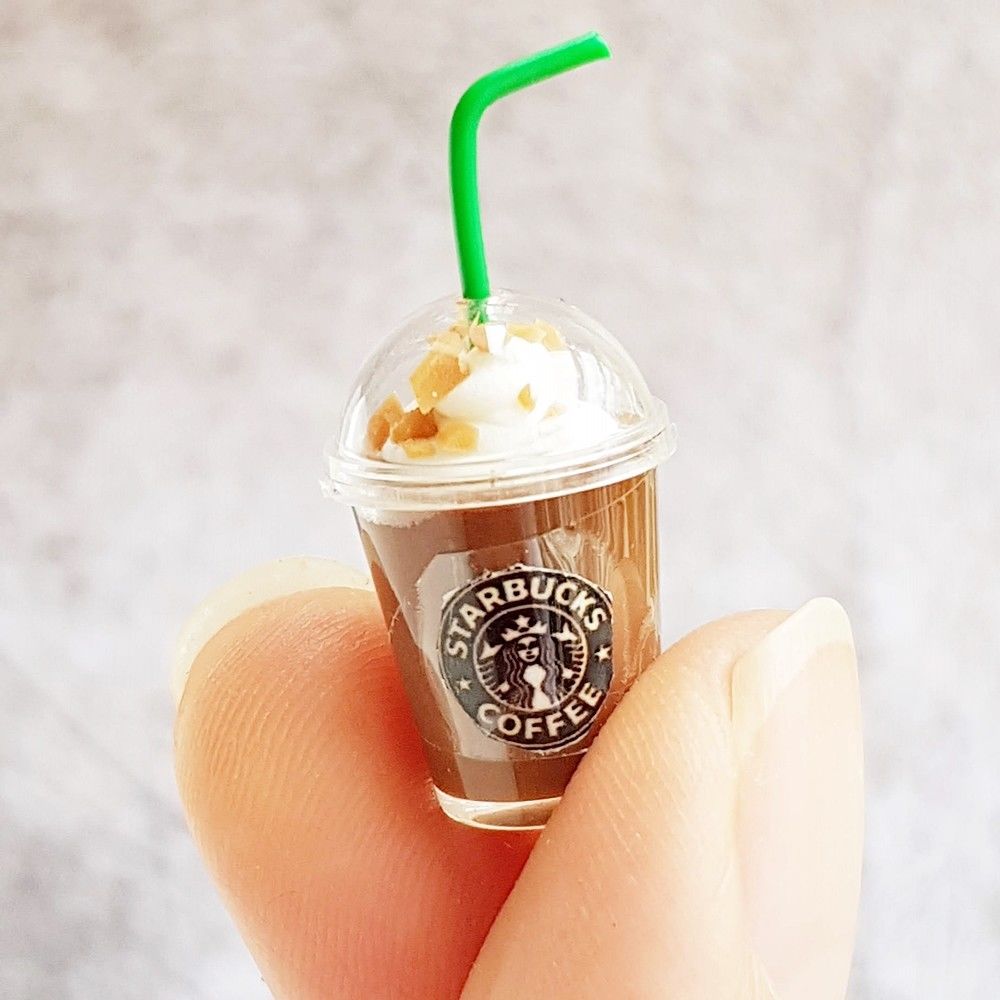 2x Miniature Starbucks Ice Coffee Cups – Tiny Must Haves