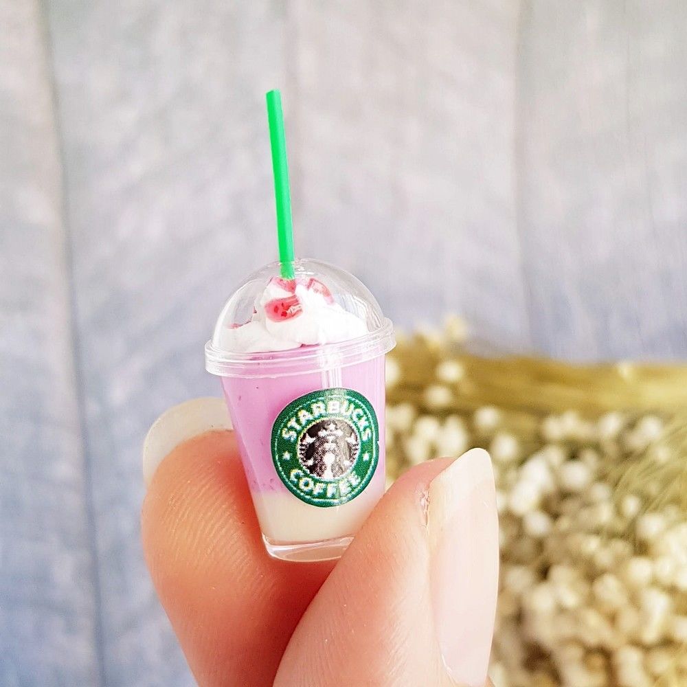 NUOLUX Cupcoffee Mini Miniature Toys Tea Smallest Worlds Cup Cups Play  Frappe Cold Cream Drinking Ice Frappuccino 
