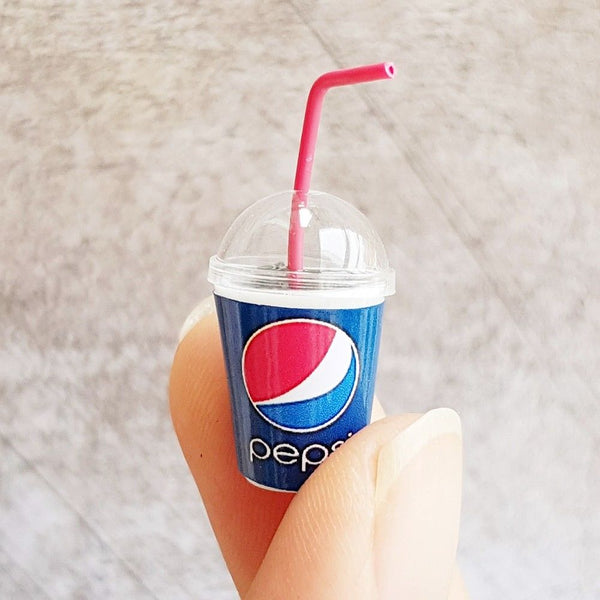 Dollhouse Miniature Pepsi cup bucket drink