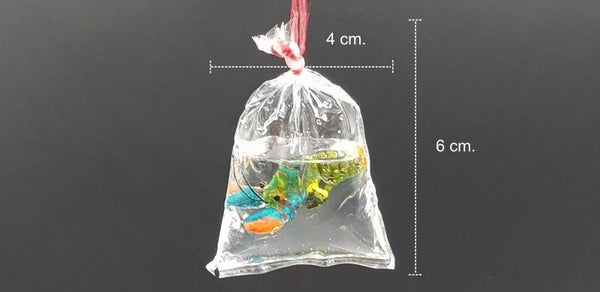 Miniature Dollhouse Lobster Plastic Bag