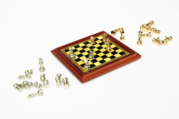 miniature dollhouse chess set