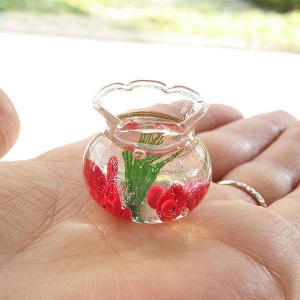 1:12 Dollhouse Miniature Fish Bowl