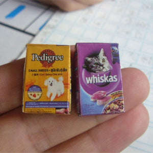 Miniature Whiskas and Pedigree Food