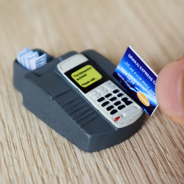 dollhouse miniature credit card and pos device
