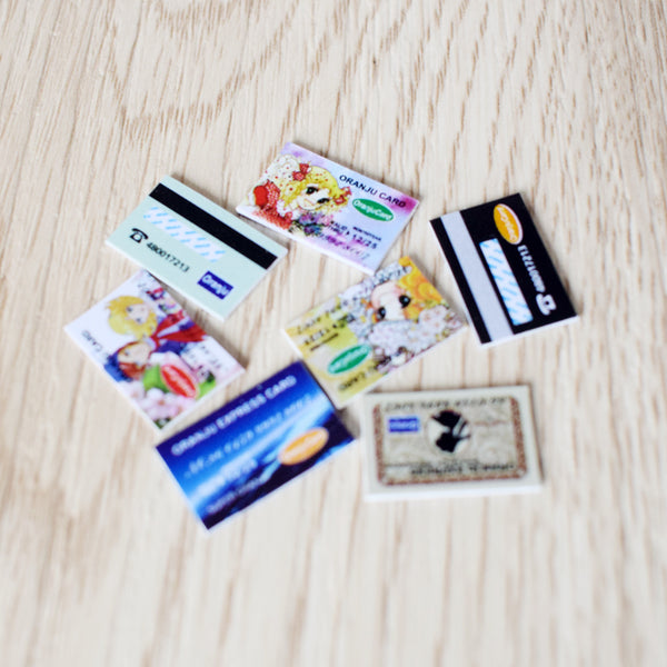 Dollhouse miniature credit card