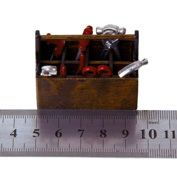 Miniature Toolbox Set with Wooden Box