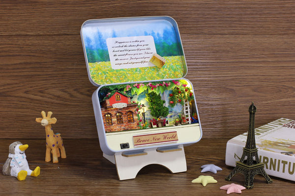 Dollhouse Miniature DIY box kit