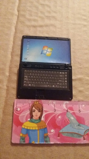 Dollhouse miniature laptop