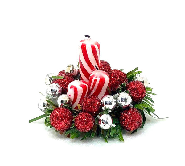 Miniature Christmas Centre Piece with Candles