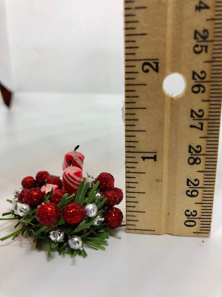 Miniature Christmas Centre Piece with Candles