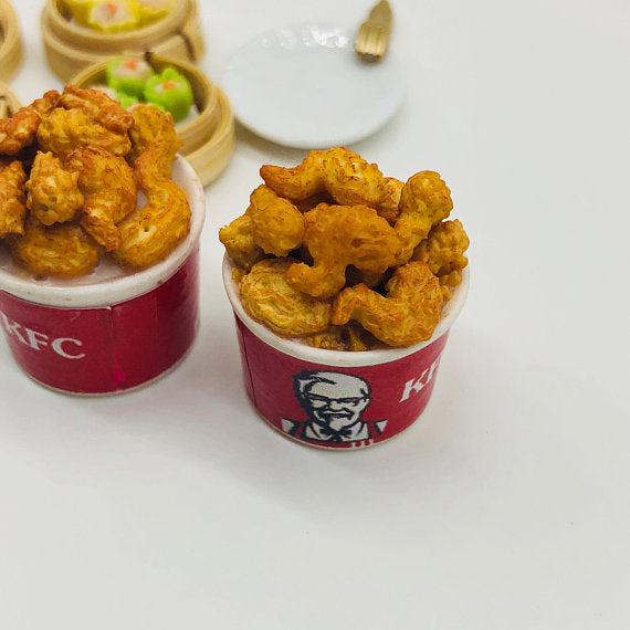 Miniature KFC chicken bucket 1:12 scale