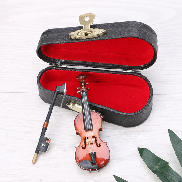 Miniature Violin with Stand and Case