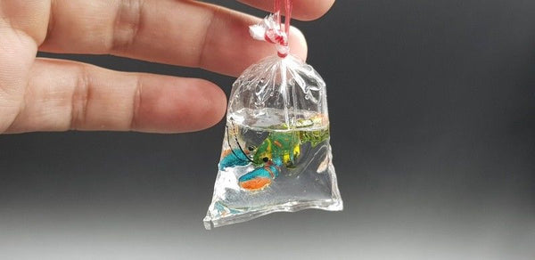 Miniature Lobster in Plastic Bag Multi Color