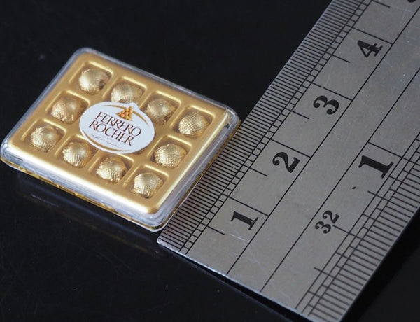 1:12 Dollhouse Miniature Ferrero Rocher Chocolate Box (rectangle)