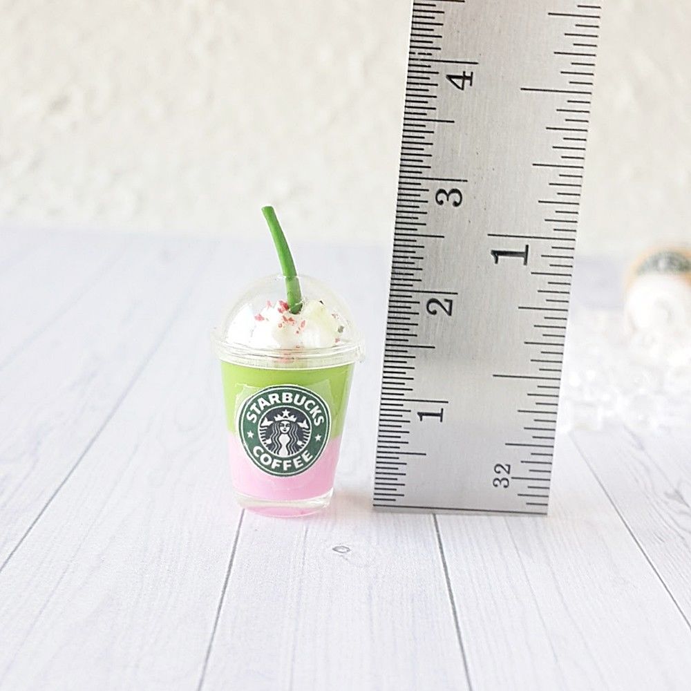 4x Dollhouse Miniature Starbucks Ice Juice Cups – Tiny Must Haves