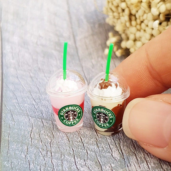 1/12 scale Dollhouse Miniature Starbucks Ice Coffee Frappuccino