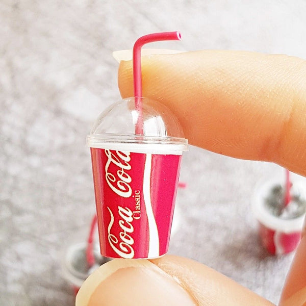 Doll house miniature coca cola drink beverage