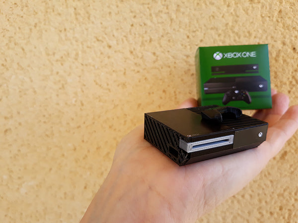 Doll house Miniature Xbox One, Controller and Box (1:12 scale)